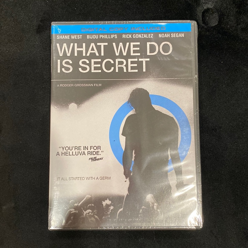 4/$25 - New Sealed WHAT WE DO IS SECRET dvd The Germs Pat Smear Darby Crash Punk